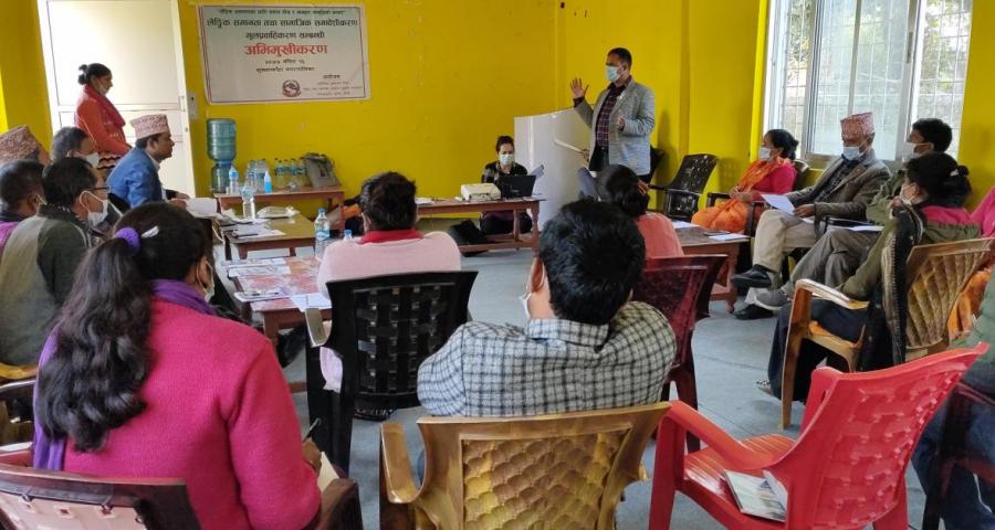 Glimpses of orientation on GESI Mainstreaming to LG representatives of Suklaphanta Municipality, conducted on December 1 by Provincial Center for Good Governance- Sudurpaschim.