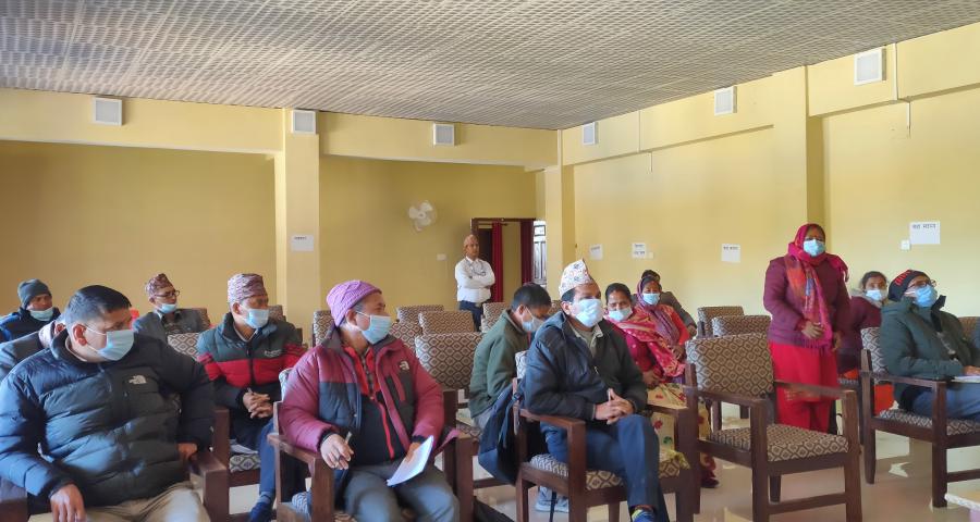 Photos of PCGG, Sudurpaschim Province organized GESI mainstreaming workshop in Chure Rural Municipality, 