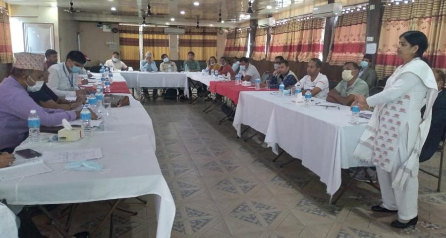 Photos of Province 1 conducted Gender Responsive Budget Preparation Training