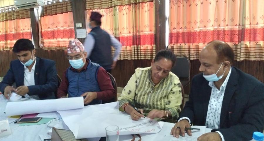 Photos of Province 1 conducted Gender Responsive Budget Preparation Training