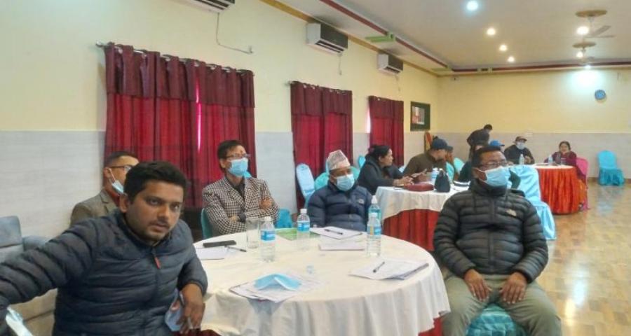 photo of Training on LGs planning process, budgeting and result based monitoring conducted by Province 1